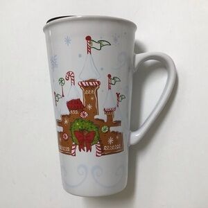 NEW Starbucks Disney Parks Gingerbread Castle Christmas Holiday Travel Mug